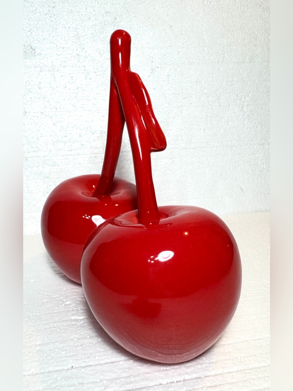 Cherry with Steam Art Deco Decor Home Table Office Fruit Display - Picture 5 of 8